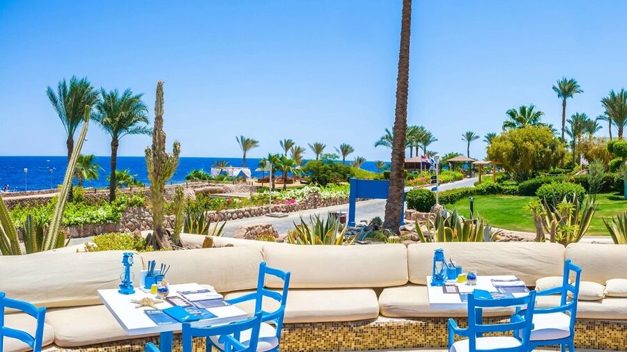 เรอเนสซองส์ ชาร์ม เอล ชีค โกลเดน วิว บีช รีสอร์ต Hotel ชาร์มเอลชีค ภายนอก รูปภาพ View of the Red Sea from the resort